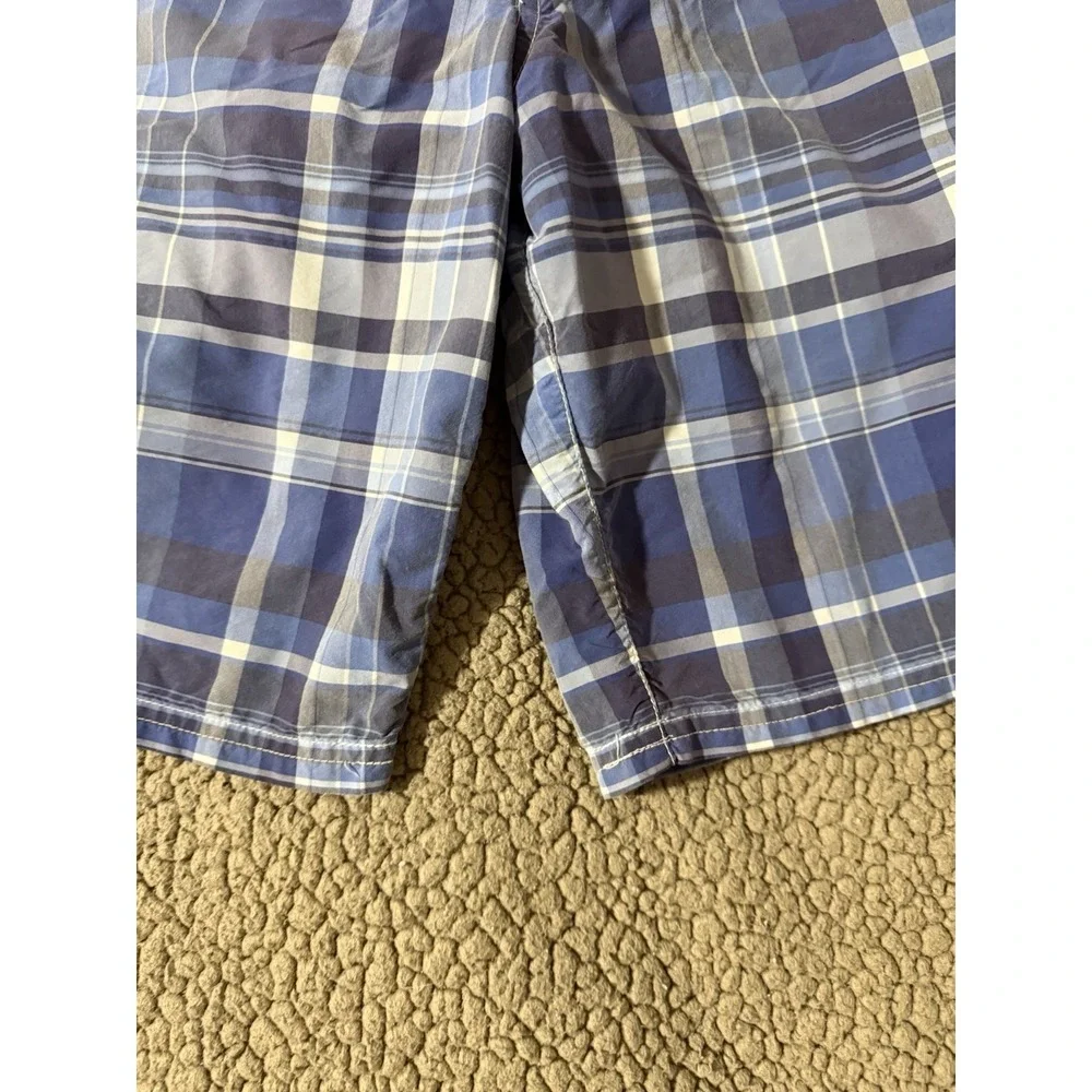Polo Ralph Lauren Swim Trunks Board Shorts Men's Size 34 Blue Plaid